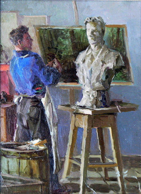 1956-Будкеев-М.Я.-1956-Портрет-Прокопия-Щетинина-за-работой.-к.,м.jpg