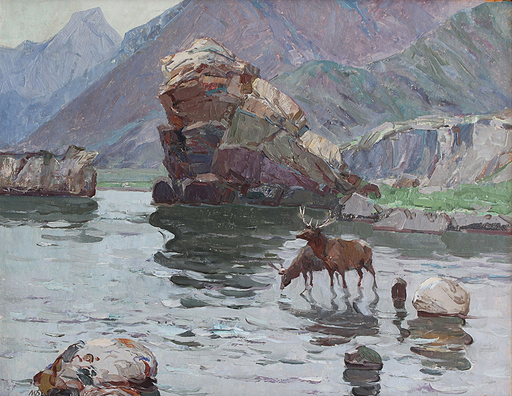 Budkeev_M.Ya._1960_e_gg.Maraly_na_vodopoe._Reka_Ursul._k.m._62h79__ch.k.jpg